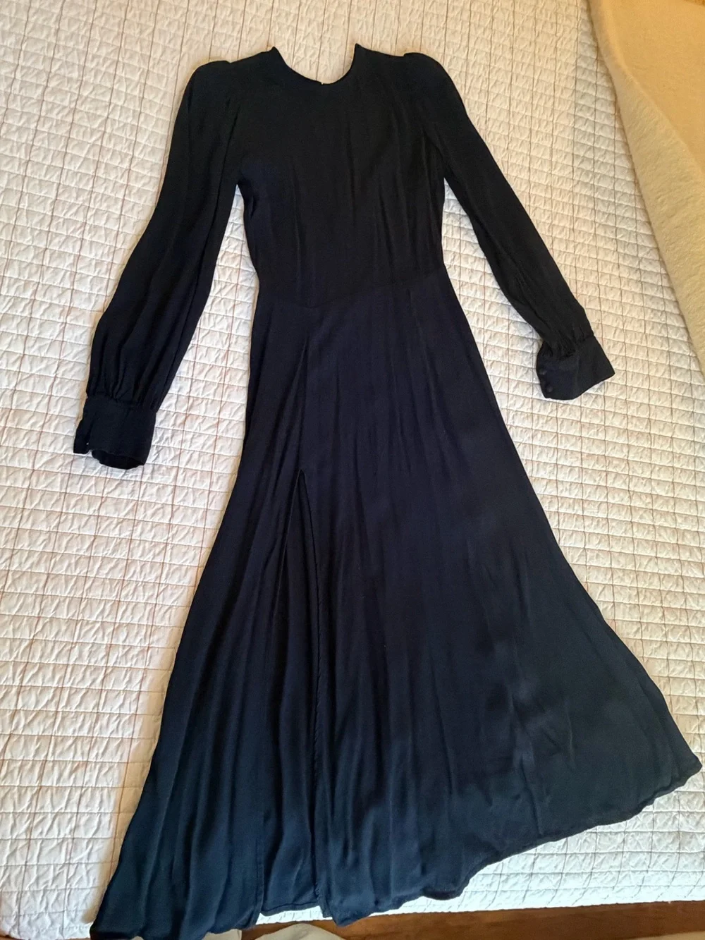 Reformation Creed Dress, Navy, Size 2